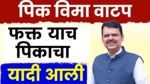 खरीप २०२० पीक विम्याच्या याद्या जाहीर!